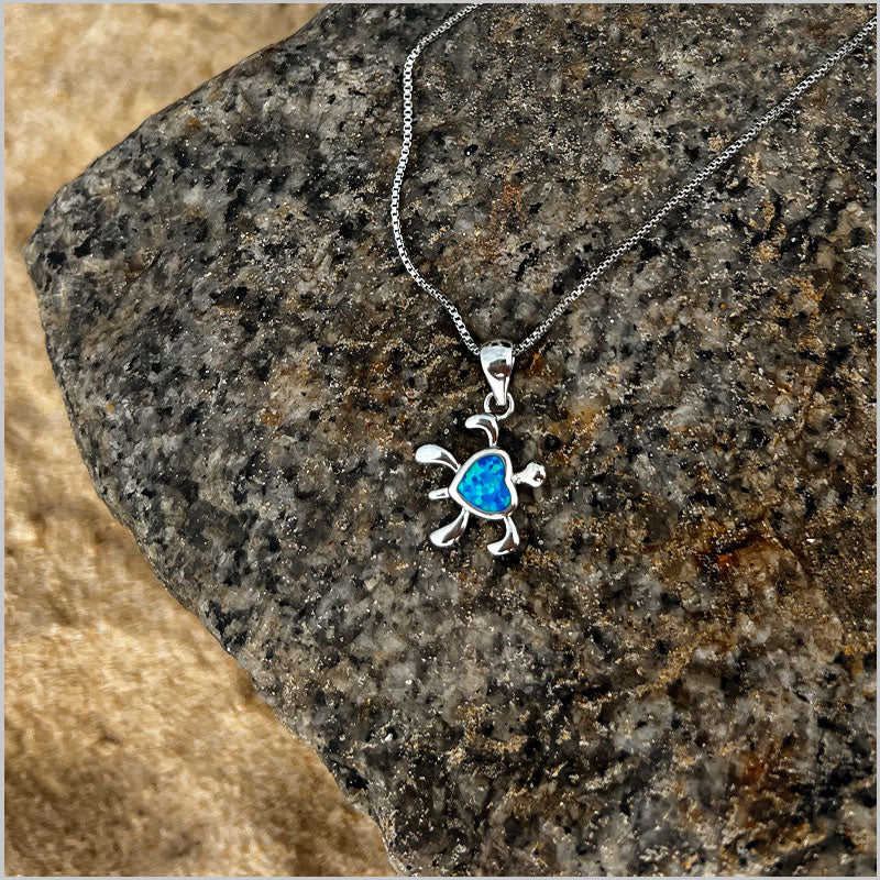 The Sea Turtle Heart Necklace
