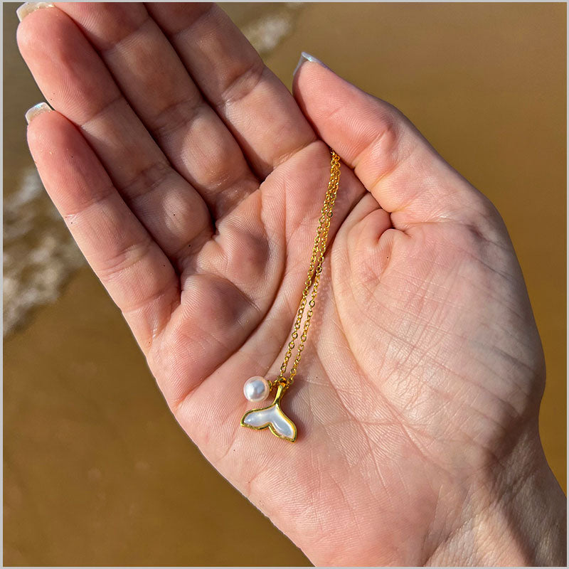 Pearl Dolphin Necklace