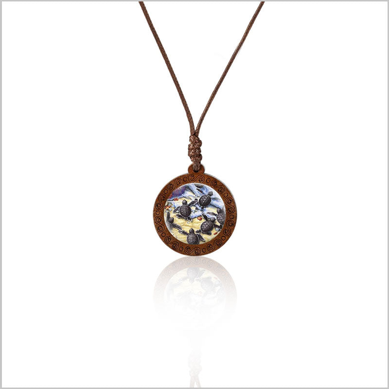 VIP Maori Baby Leatherback Sea Turtle Necklace